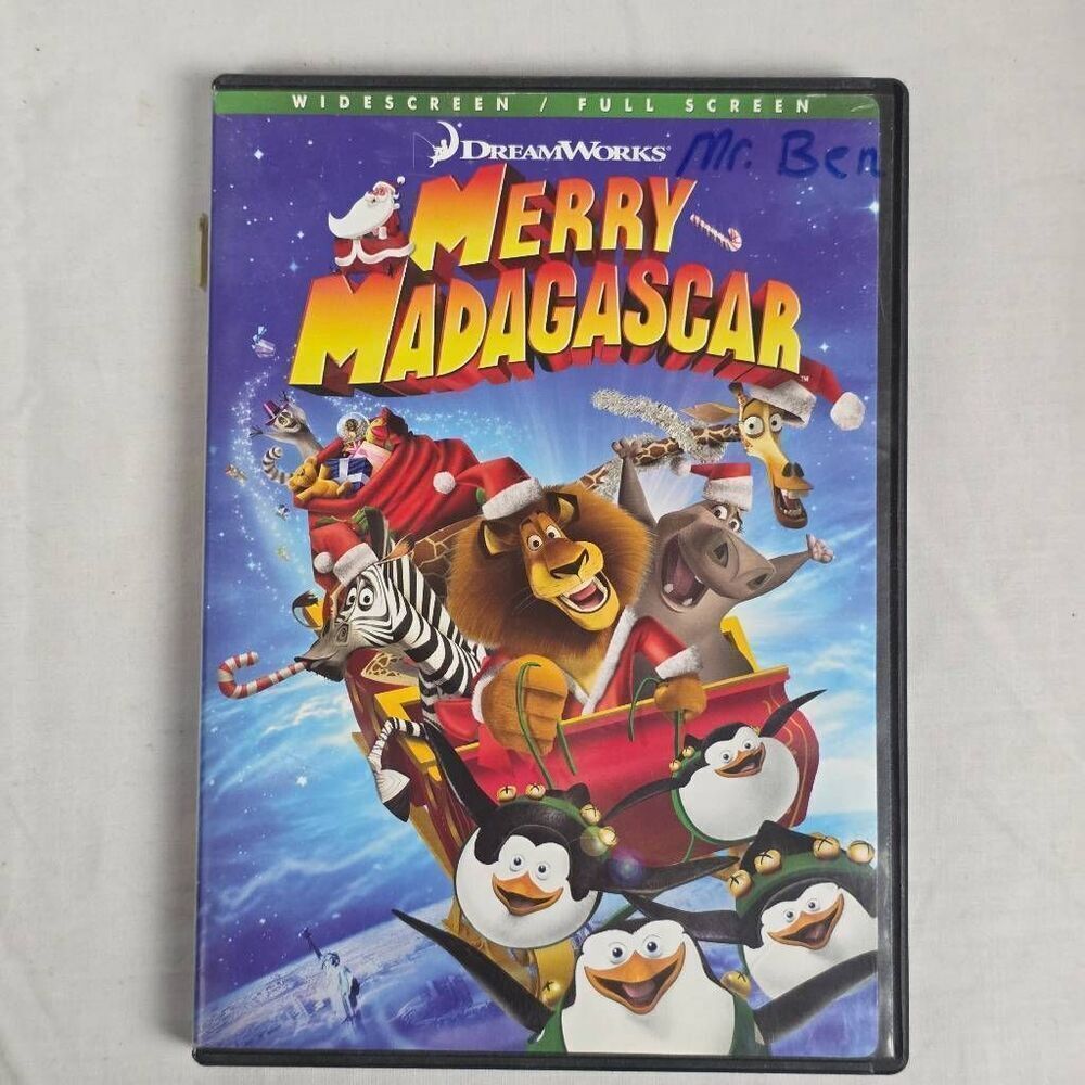 Merry Madagascar DVD DreamWorks Holiday